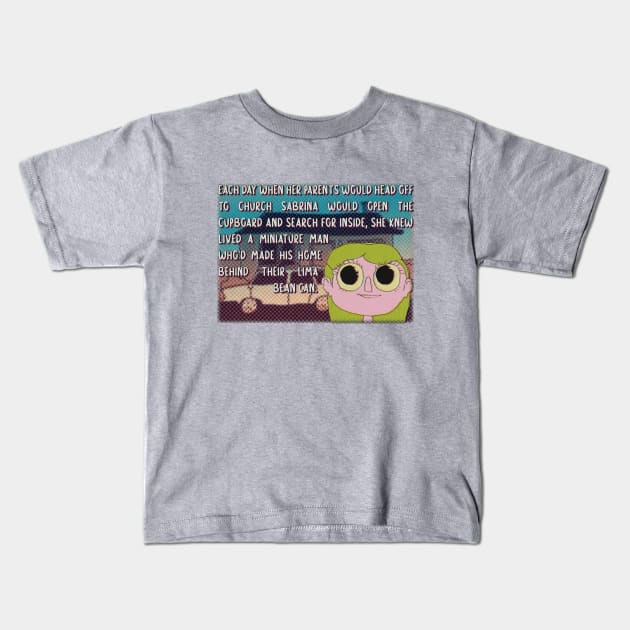 JackStauberTributeLimaBeanManSabrinaOpensTheCarpet Kids T-Shirt by Crimson M Letter Store